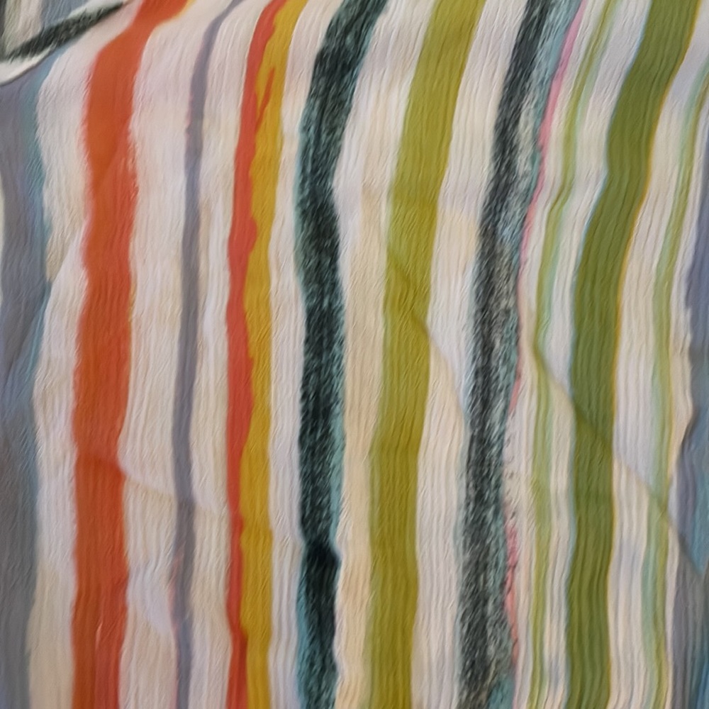 Striped Button-Front Blouse - Picture 3 of 4